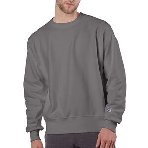 Champion Men's Stone Gray Crew neck sweatshirt